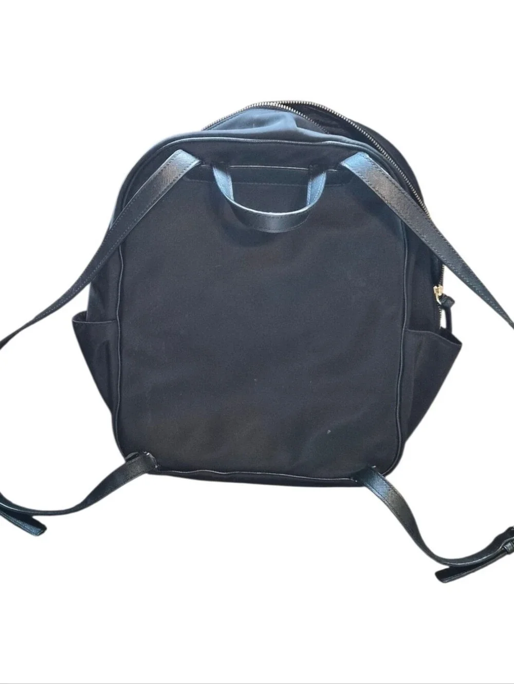 Kate spade Black Nylon Backpack with Gold Zippers